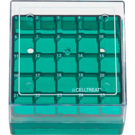 CELLTREAT® Storage Box CF Cryogenic Vial 25 Place Polycarbonate Non-sterile 229942