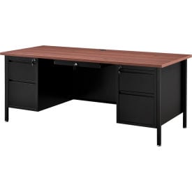 Interion® Steel Teachers Desk 72