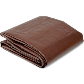 GoVets™ 4' x 20' Super Heavy Duty 8 oz. Tarp Brown 573298