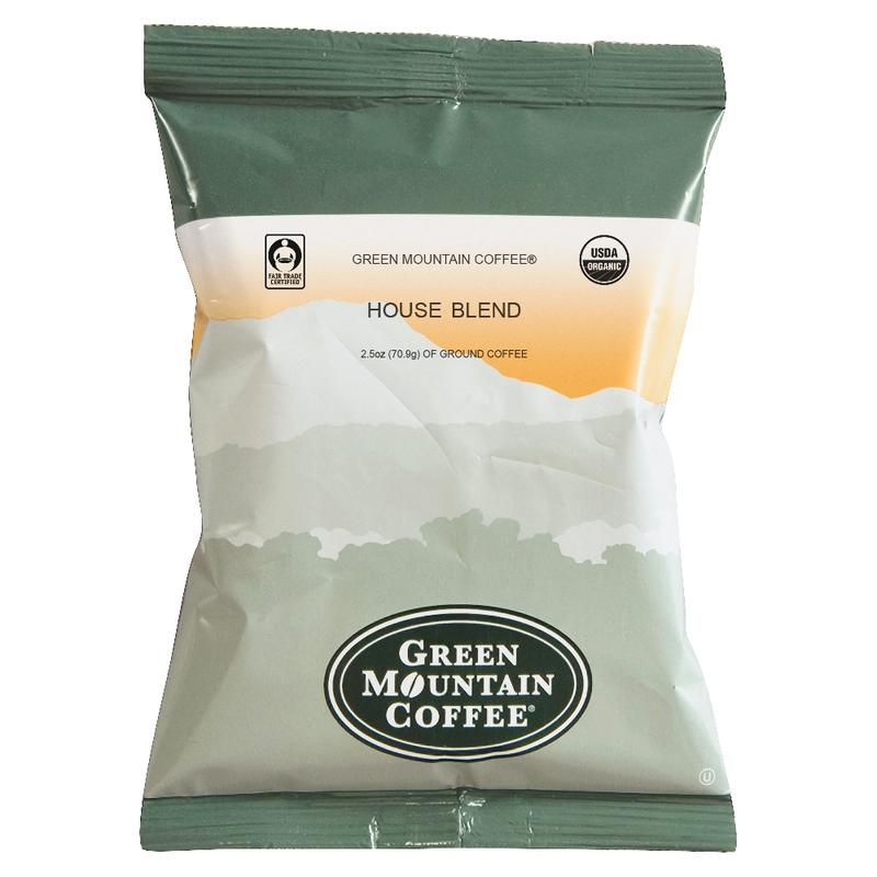 Green Mountain Coffee Single-Serve Coffee Packets, Organic House Blend, Carton Of 50 MPN:T4493