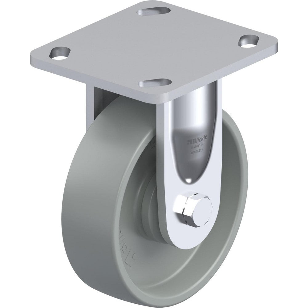 Top Plate Casters, Mount Type: Plate , Number of Wheels: 1.000 , Wheel Diameter (Inch): 5 , Wheel Material: Rubber , Wheel Width (Inch): 1-9/16  MPN:910139