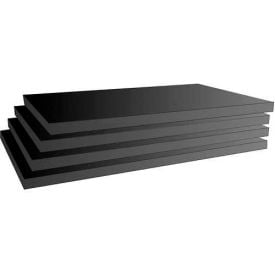 Slatwall Black Shelves 3/4