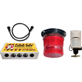 Collision Awarness Bright Red Strobe Light W/ Bracket W/ 1 Interior Sensor Control Box 15' Cord Economy-Strobe