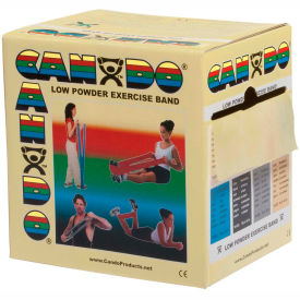 CanDo® Low Powder Exercise Band Tan 50 Yard Roll 1 Roll/Box 10-5220