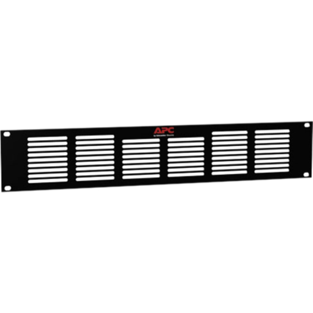 APC by Schneider Electric NetShelter 2U Vent Panel for 2U Rack Fan Panel (ACF600) - Black - 2U Rack Height - 3.5in Height - 16.6in Width - 29in Depth (Min Order Qty 2) MPN:ACAC40001