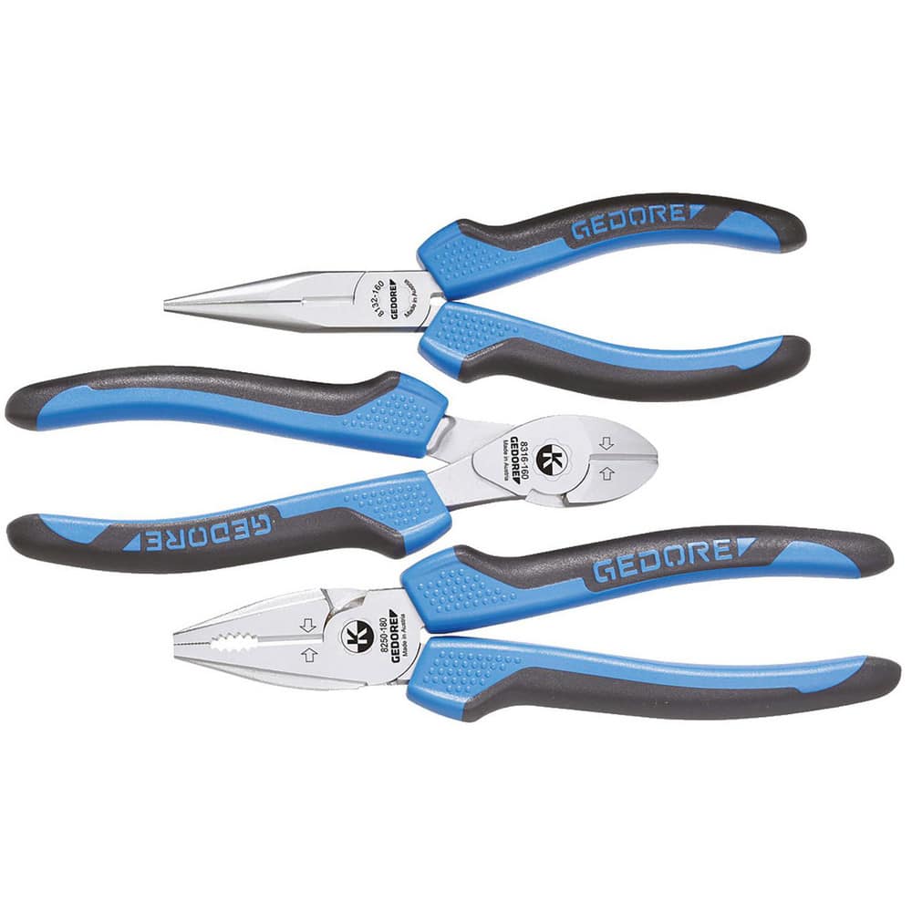 Plier Sets, Plier Type Included: Telephone, Combination, Side Cutter , Set Type: Plier Set , Container Type: Carrying Case , Overall Length: 240.03 mm  MPN:1692305