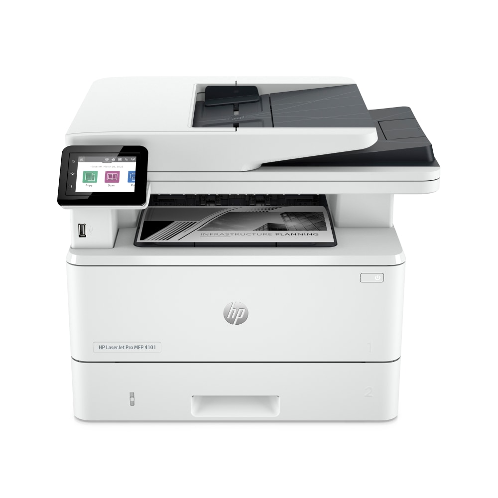 HP LaserJet Pro MFP 4101fdw Wireless Laser All-in-One Monochrome Printer MPN:2Z619F#BGJ