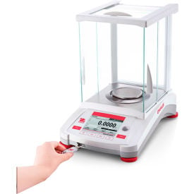 Ohaus® AX124 Analytical Balance with Auto Calibration 120g x 0.0001g 3-1/2