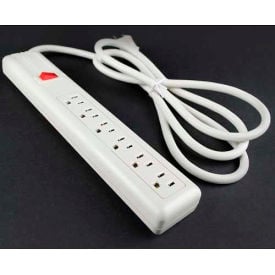 Wiremold Power Strip W/Lighted Switch 6 Outlets 15A 15' Cord P6-15*