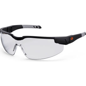 Ergodyne® Dellenger-AFS Safety Glasses w/ Adjustable Temples Clear Lens Matte Black Frame 50066