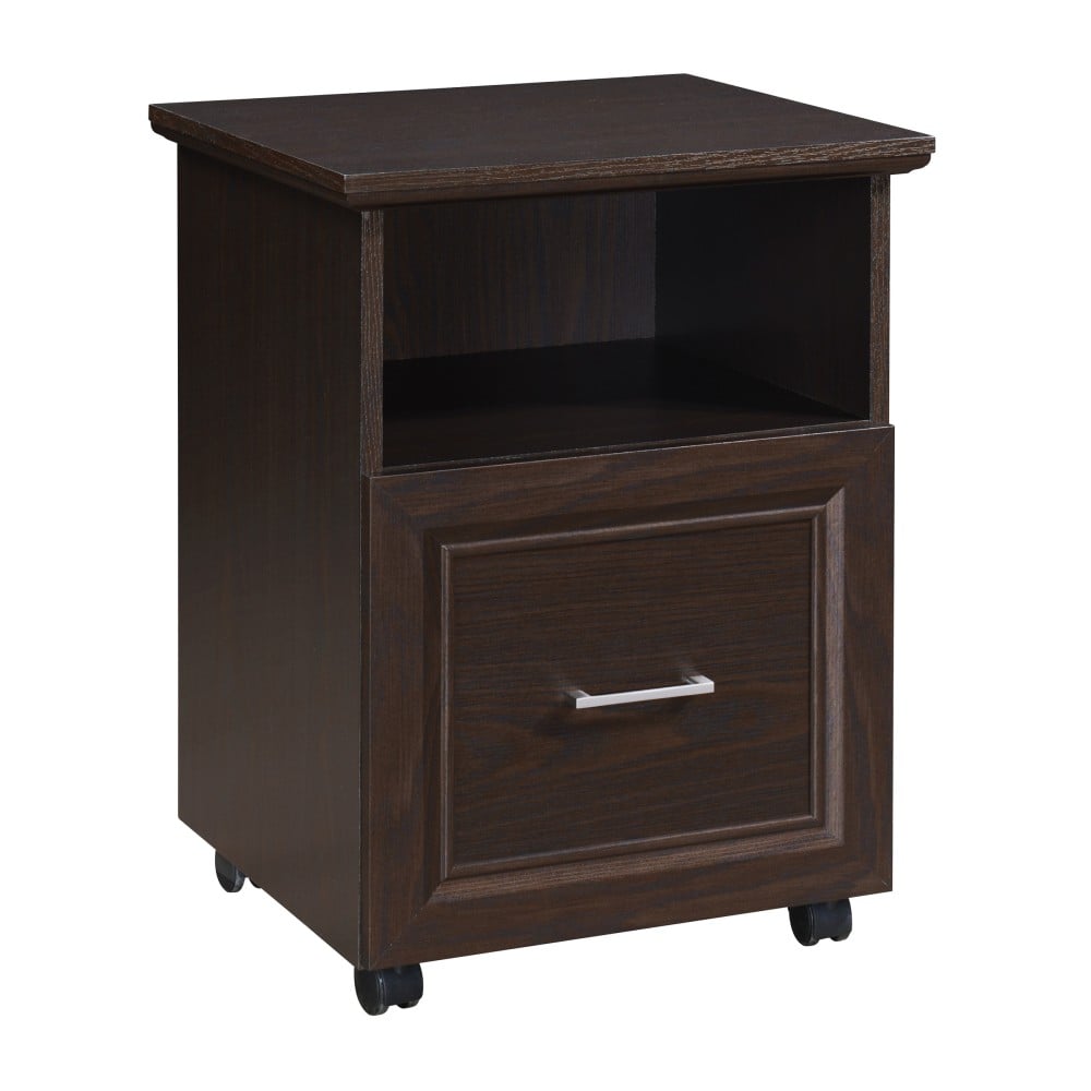 Office Star Jefferson 17inD Rolling Vertical File Cabinet With Lockdowel Fastening System, Espresso MPN:JEF2818RF-ES