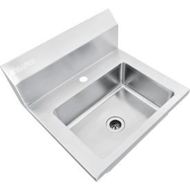 GoVets™ Stainless Steel Wall Mount Hand Sink W/Strainer 14