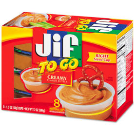 Jif To Go® Spreads SMU24136 Creamy Peanut Butter 8/Box SMU24136