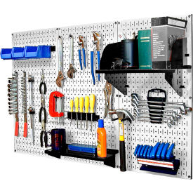 Wall Control Pegboard Standard Tool Storage Kit White/Black 48