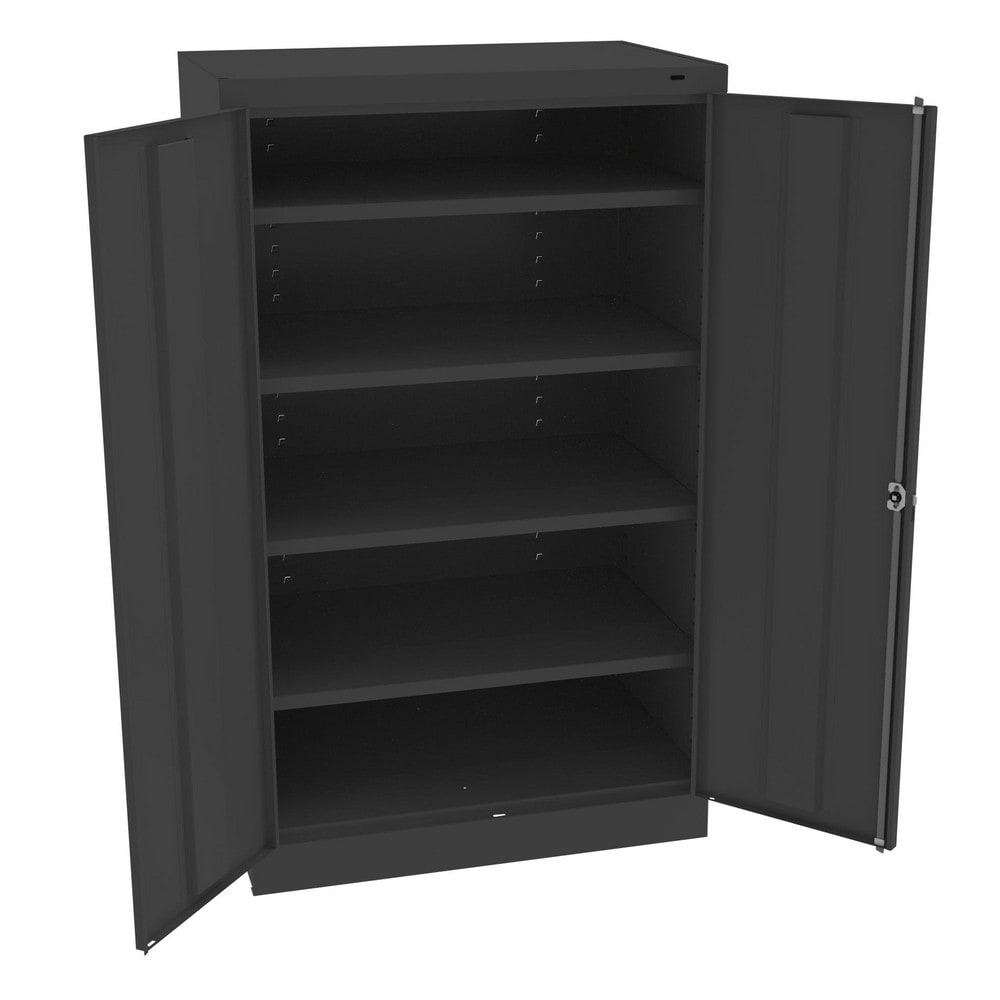 Storage Cabinets, Cabinet Type: Steel Storage Cabinet , Cabinet Material: Steel , Cabinet Door Style: Solid , Locking Mechanism: Keyed , Assembled: Yes  MPN:6024-BLK