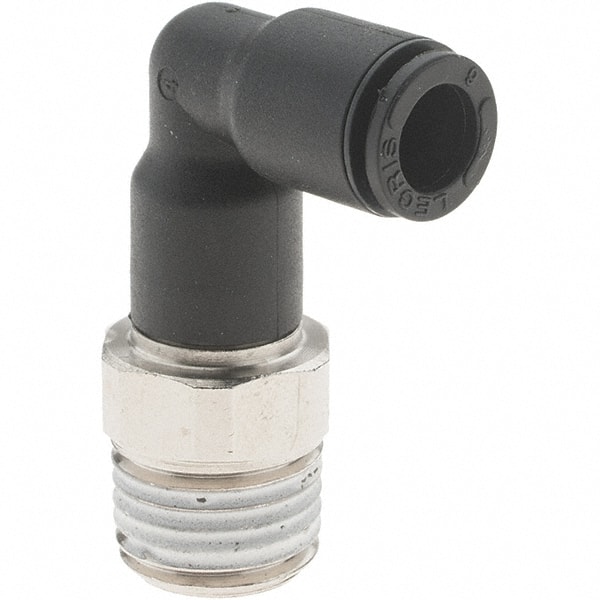 Push-To-Connect Tube to Male BSPT Tube Fitting: 90 ° MPN:LG1043