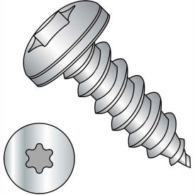 #10 x 3/4 Six Lobe Pan Self Tapping Screw Type A Fully Threaded 18-8 Stainless Steel - Pkg of 2000 1012ATP188