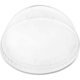 Karat® Cold Cup Dome Lids No Hole Fits 12 - 24 oz. Cups Clear 1000/Carton C-KDL626-NH