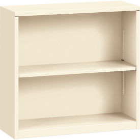 HON® Metal Bookcase Two-Shelf 34-1/2