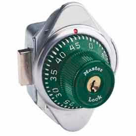 Master Lock® No. 1670MDGRN Built-In Combination Deadbolt Lock - Green Dial - Right Hinged 0MDGRN167