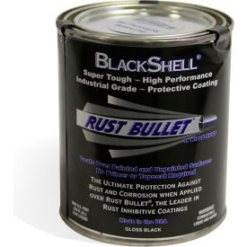 Rust Bullet BlackShell Protective Coating and Topcoat Pint Can BSP BSP