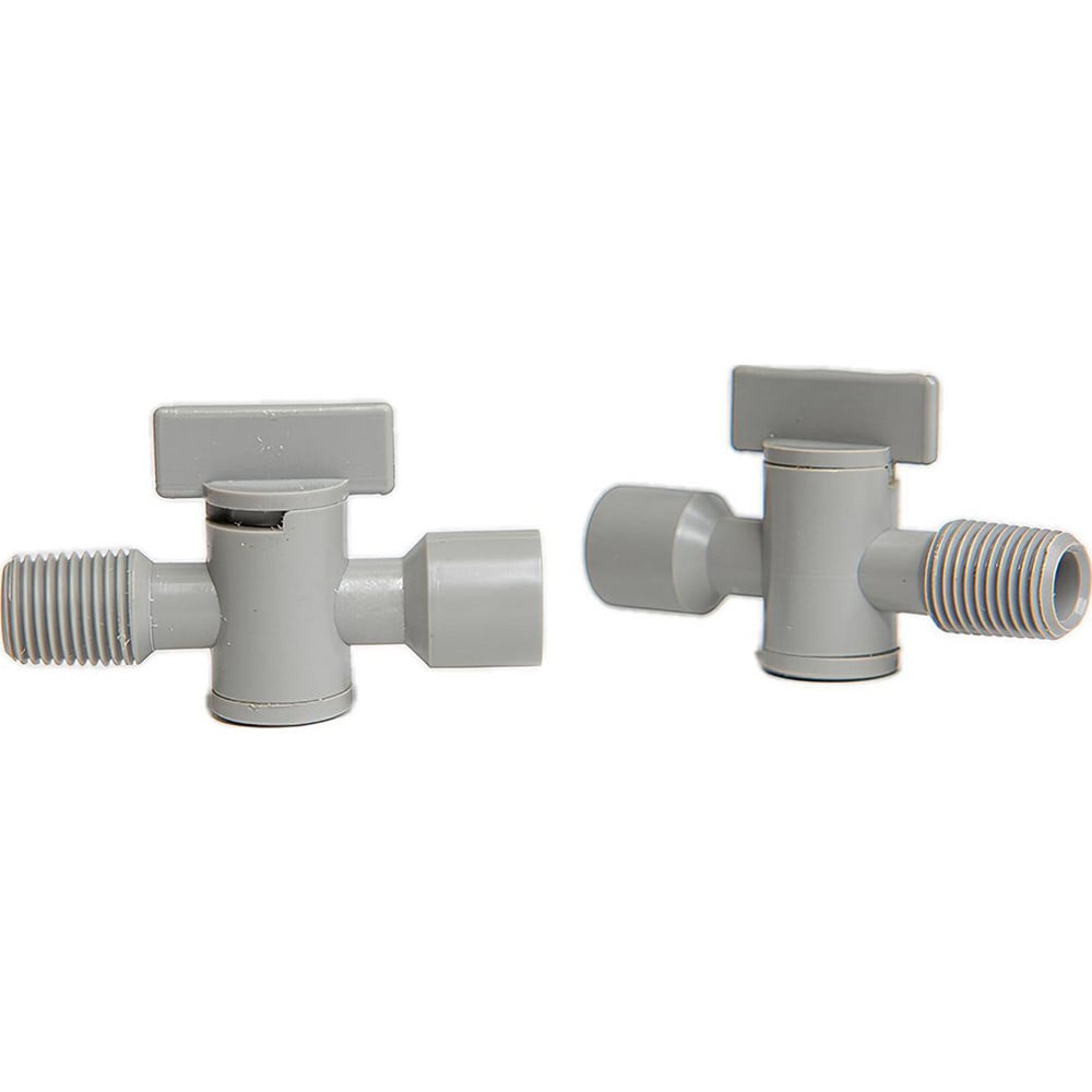 Coolant Hose Valves, Hose Inside Diameter (Inch): 1/4 , System Size: 0.25in , Connection Type: Male x Female , Body Material: POM , Thread Size: 1/4in  MPN:8525-349