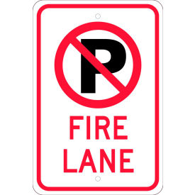 NMC TM0101J Traffic Sign No Parking (Graphic) Fire Lane 18