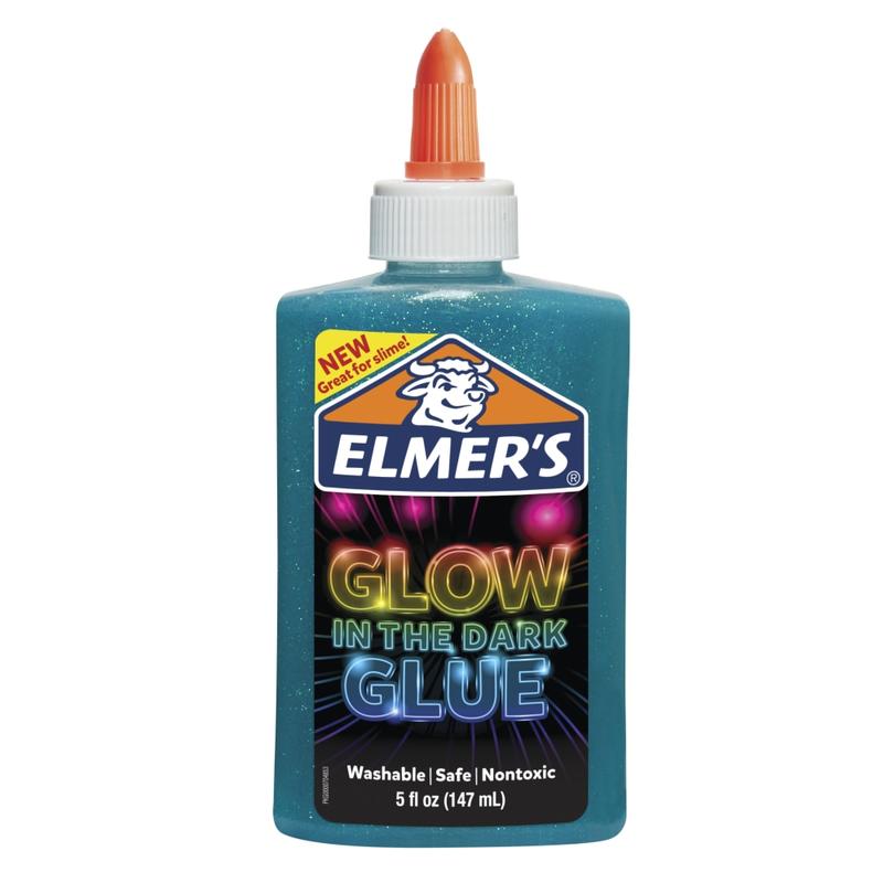 Elmers Glow-In-The-Dark Liquid Glue, Blue, 5 Oz (Min Order Qty 11) MPN:2034490