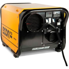 Ecor Pro Steel Desiccant Dehumidifier 4 Hole System 11.7 Amps 1400 Watt 115V 95 Pints Yellow EPD200