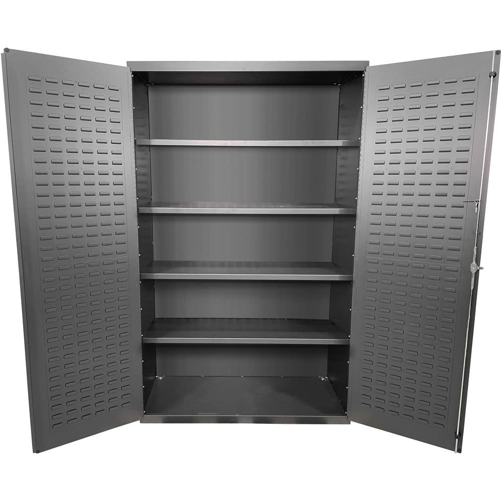 Storage Cabinets, Cabinet Material: Steel , Width (Inch): 48 , Depth (Inch): 24 , Height (Inch): 78 , Color: Gray  MPN:F89121