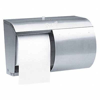 Toilet Paper Dispenser (2) Rolls Silver MPN:09606