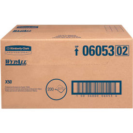 WypAll X50 Wipers 23-1/2 x 12-1/2 White 200/Carton - KCC 06053 KCC 06053