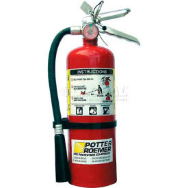 Potter-Roemer Fire Extinguisher 5 lb  ABC Dry Chemical Red 4-4/4x15-1/4 3005