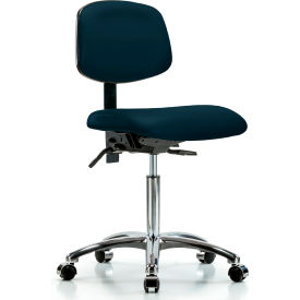 Blue Ridge Ergonomics™ Antibacterial Task Chair - Marine Blue VMBCH-CR-T0-A0-NF-CC-8801