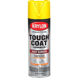 Krylon® Tough Coat Advance  Spray Paint w/ Rust Barrier Technology 20 oz. Gloss Safety Yellow - Pkg Qty 6 K00439008