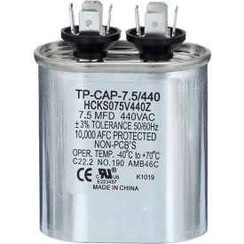 Tradepro® Run Capacitor 7.5 MFD 440V Oval TP-CAP-7.5/440