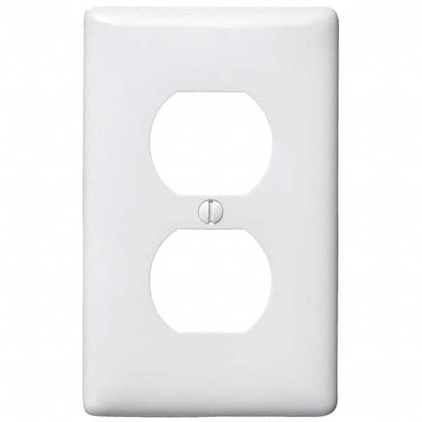 Wall Plates, Wall Plate Type: Outlet Wall Plates , Color: White , Wall Plate Configuration: Duplex Outlet , Material: Thermoplastic , Shape: Rectangle  MPN:P8W