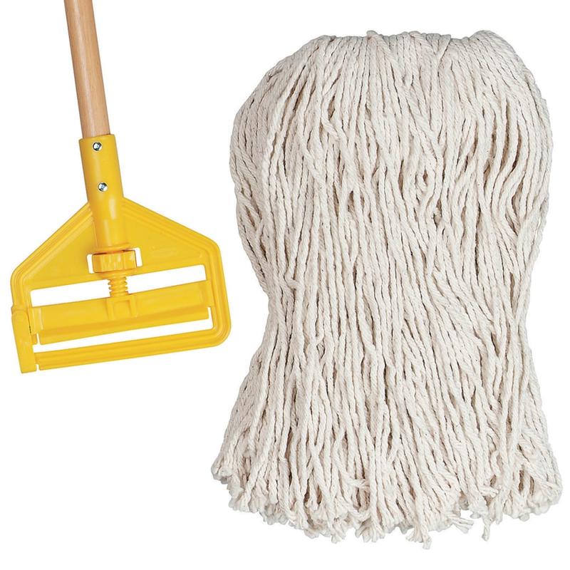 Rubbermaid Value-Pro Cotton Mop Head (Min Order Qty 12) MPN:FGV11800WH00EA