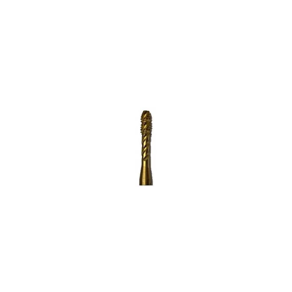 Spiral Flute Tap:  UNC,  3 Flute,  2-1/2 - 3-1/2,  2B Class of Fit,  Vanadium High-Speed Steel,  TiN Finish MPN:384903TIN