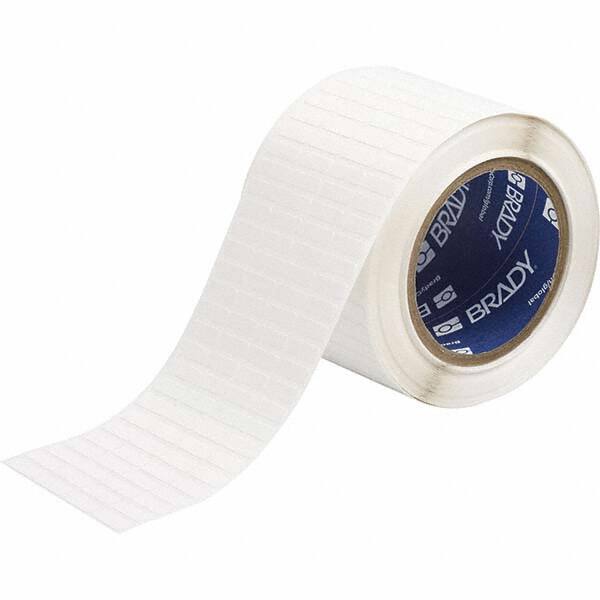 Label Maker Label: White, Vinyl, 3/4