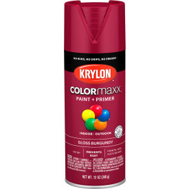 Krylon® Colormaxx™ Paint & Primer 12 oz. Gloss Burgundy - Pkg Qty 6 K05508007