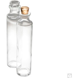 Qorpak® 4oz Clear Oil Sample Bottle with #6 Cork 144PK GLA-00856