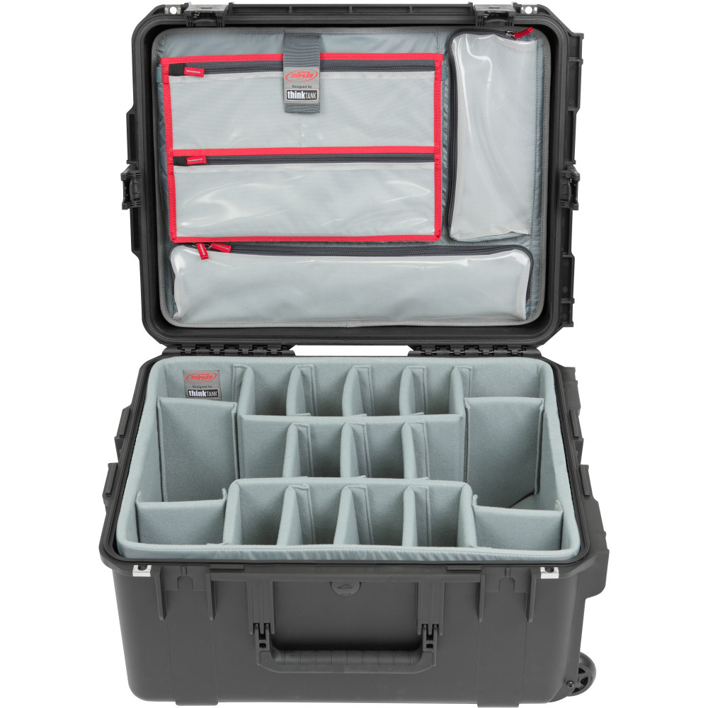 SKB Cases i Series Protective Case With Padded Dividers And Wheels, 21in x 13-1/2in x 10in, Black MPN:3I-2217-10PL