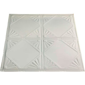 Great Lakes Tin Erie 2' X 2' Nail-up Tin Ceiling Tile in Antique White - T56-02 T56-02