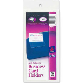 Avery® Self-Adhesive Business Card Holder Clear - Pkg Qty 10 73720