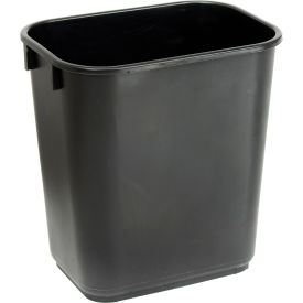 GoVets™ 13-5/8 Qt. Plastic Wastebasket - Black 747BK261