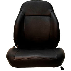 Concentric™ 440 Series Premium High-Back Seat with Lumber Support & Slide Rails Vinyl Black 441000BK