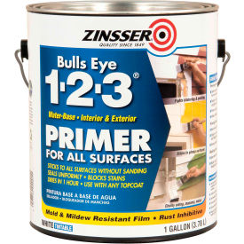 Zinsser® Bulls Eye 1-2-3® Water-Base Primer White Gallon Can - 2001 - Pkg Qty 4 2001