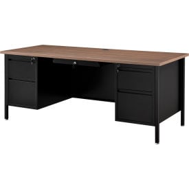 Interion® Steel Teachers Desk 72