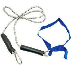 CanDo® Bungee Exercise Cord with Attachments 4' Cord Blue 10-5814